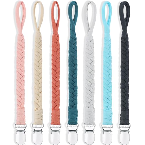 TIMPHO Pacifier Clips Handmade Braided Holder for Baby