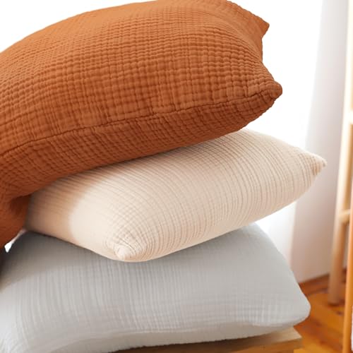 Pro Goleem Toddler Pillow with Muslin Case 13x18 Soft and Breathable 1