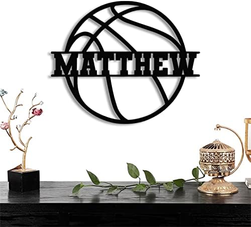 Personalized Basketball Name Sign Lamp Wall Decor for Kids