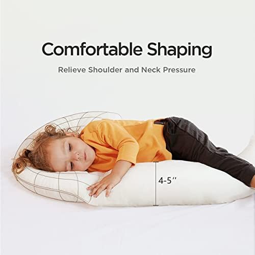 Choc Chick Curve Toddler Body Pillow - Moon Shape Soft Sleep Hug Pillow