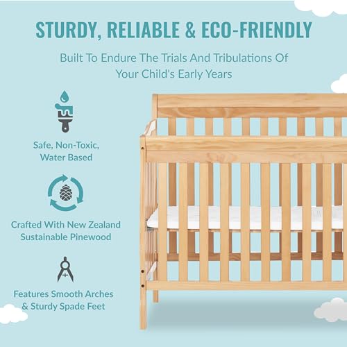 Dream On Me Jayden 4-in-1 Mini Convertible Crib and Changer 1