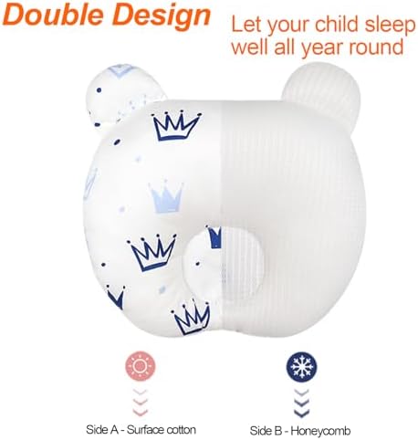 ParkistStar Baby Breathable Travel Pillow with Bear Shape