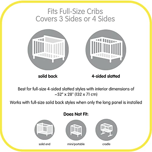 BreathableBaby Mesh Liner for Full-Size Cribs Light Pink