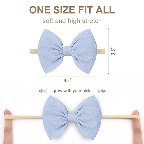YanJie Baby Girls Headbands 10PCS 45 Inch Bow Hair Accessories