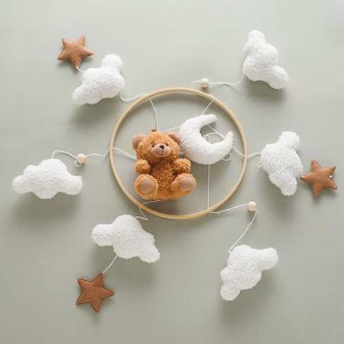 Cute Animal Cloud Crib Mobile - Gender Neutral