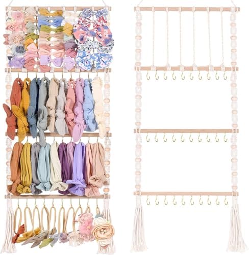 VISATOR Headband and Bow Organizer for Baby Girls