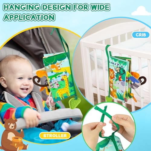 BBWOO Baby Book Toy for 0-6 Months Tummy Time