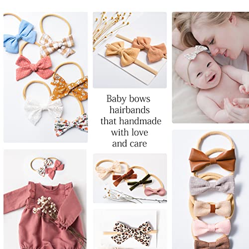 21 Piece Baby Headbands and Bows Set for Girls and Infants