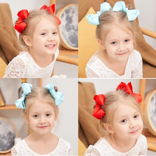 40PCS 45 Inch Grosgrain Hair Bows for Toddlers