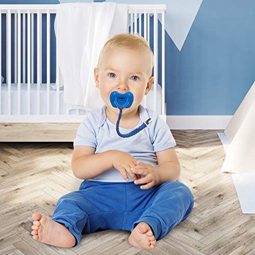 Pacifier Clip for Boys and Girls 6 Pack Universal Braided Holder
