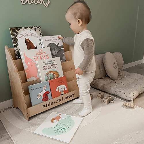Montessori Bookcase for Kids Large Grey