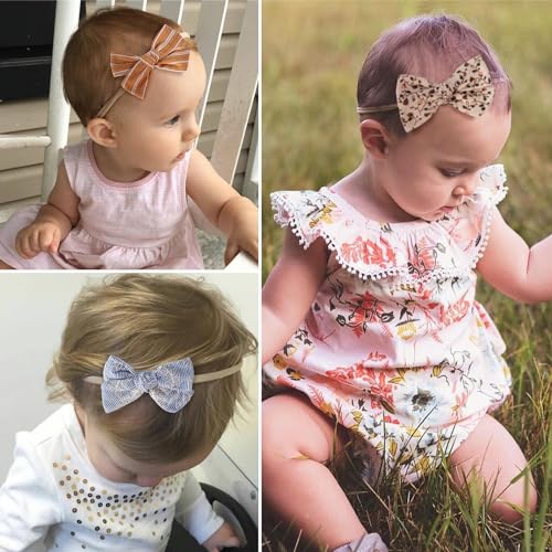 VISBL Baby Girl Headbands and Bows Set 1