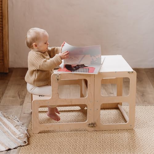 Montessori Learning Tower and Desk with Chair