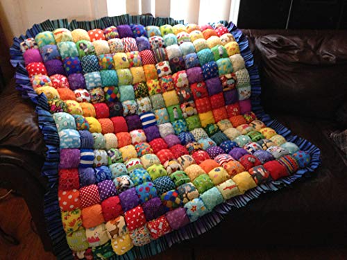 Handmade iSpy Rainbow Bubble Quilt Play Mat