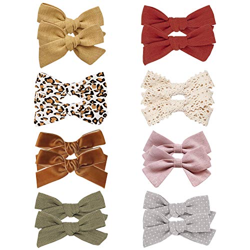 16 Piece Baby Girl Hair Bow Clips Barrettes Set