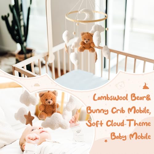 Cute Animal Cloud Crib Mobile - Gender Neutral