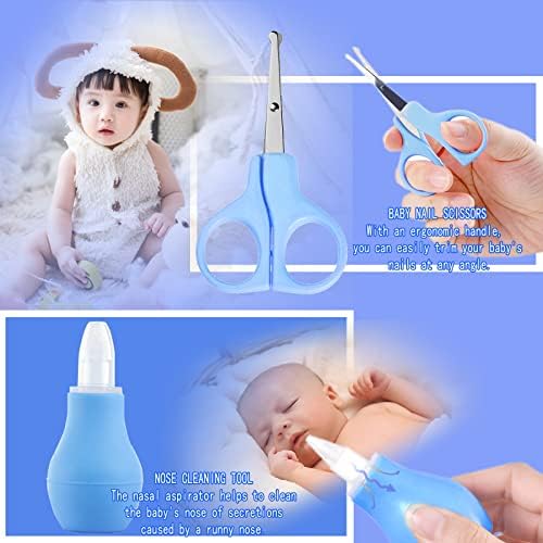 ZELINYE 10Pcs Baby Grooming Kit with LED Earwax Remover