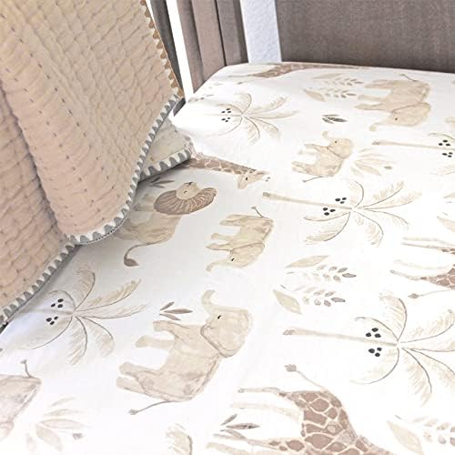 Crane Baby Safari Crib Sheet 28x52 100 Cotton