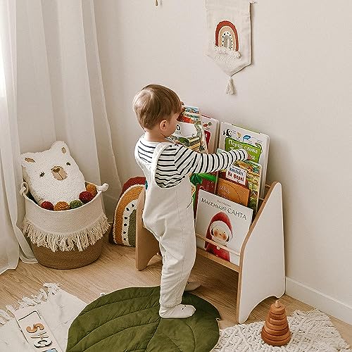 Enjoy The Wood Montessori Bookshelf for Kids