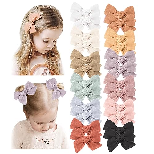 Niceye 24-Piece Baby Girl Hair Clip Bow Set