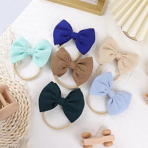 YanJie Baby Girls Headbands 10PCS 45 Inch Bow Hair Accessories