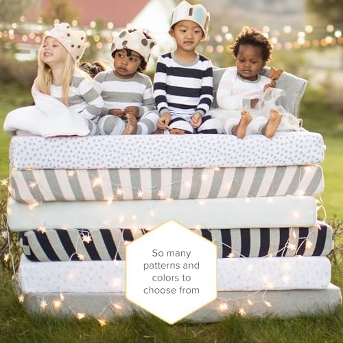 Burts Bees Baby Organic Cotton Fitted Crib Sheet for Boy Girl 1