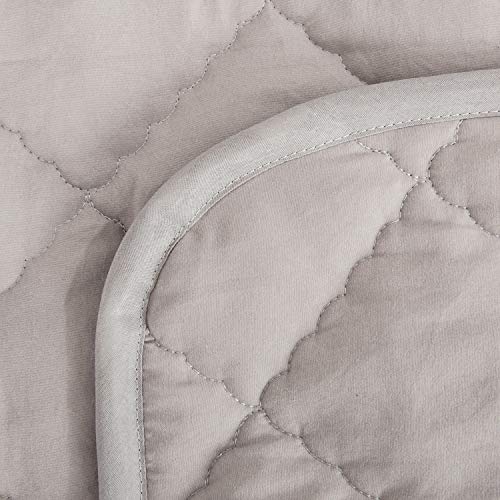 NTBAY Down Alternative Toddler Quilt - Smoke Grey 39x47