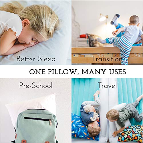 Little Sleepy Head Toddler Pillow 13x18 with Pillowcase - Kids Bedding