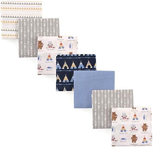 Luvable Friends Unisex Flannel Receiving Blankets 7-Pack 1