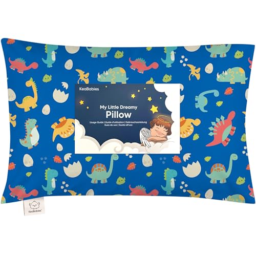 KeaBabies Toddler Pillow - 13x18 DinoWorld Organic Cotton