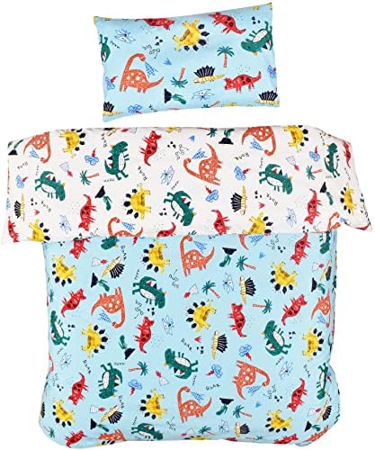 MEJU Dinosaur Duvet Cover Set 43 x 59 Pillowcase 13 x 19