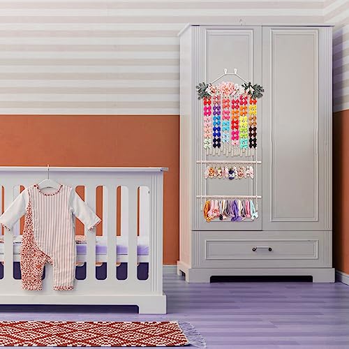 Cherrboll Hair Bow Holder for Girls 24 Hooks Organizer
