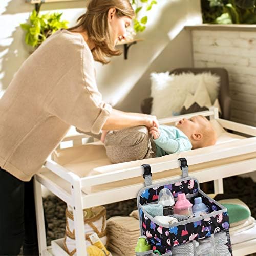 Accmor Hanging Baby Diaper Caddy Organizer Black