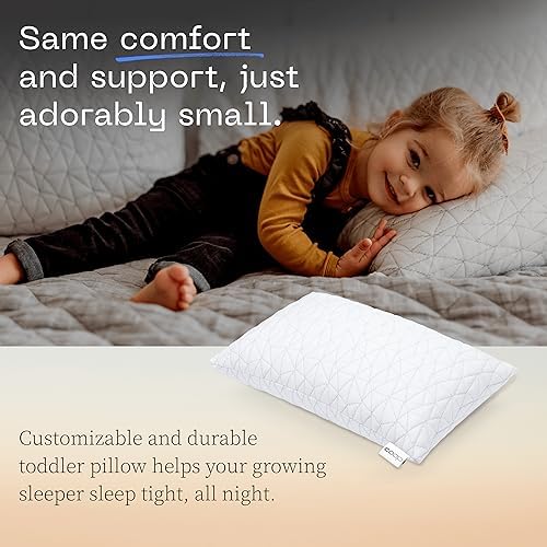 Coop Home Goods Adjustable Toddler Pillow Soft Breathable