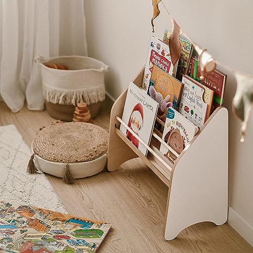Enjoy The Wood Montessori Bookshelf for Kids