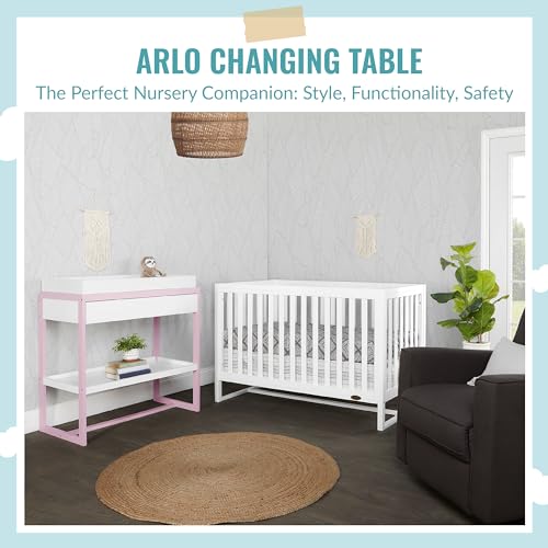 Dream On Me Arlo Changing Table Blush Pink 1