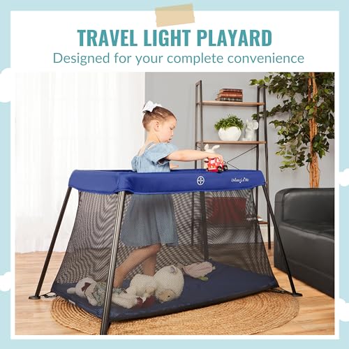 Dream On Me Travel Light Playard with Mattress Pad