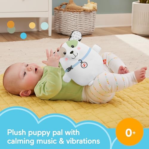 Fisher-Price Calming Vibes Puppy Soother Sound Machine for Newborns