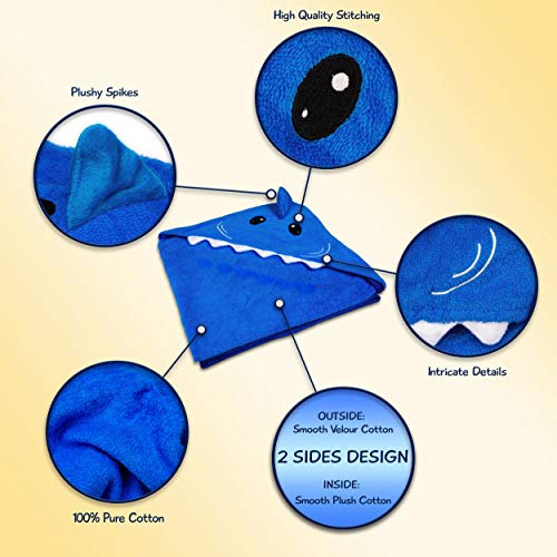 Hudz Kidz Baby Shark Towel 100 Cotton