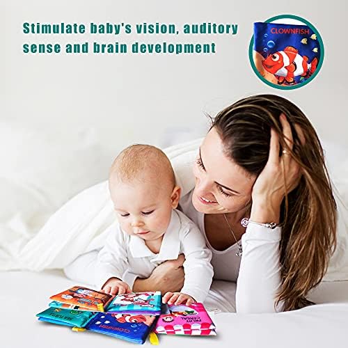 AMINFUN Soft Cloth Baby Book Toy Pack of 4 1