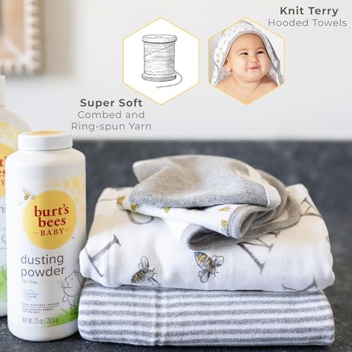 Burts Bees Baby Organic Cotton Hooded Towels 2-Pack 1