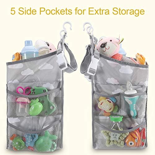 Accmor Hanging Baby Diaper Caddy Organizer Grey Cloud