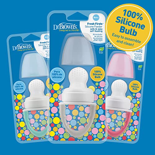 Dr Browns Fresh First Silicone Feeder Mint Grey 2 Pack