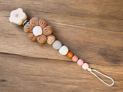 Handmade Rainbow Baby Pacifier Clip for Boys and Girls 1