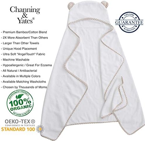 Channing Yates Organic Bamboo Hooded Towel Set