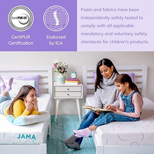 MLILY Kids Pillow - Adjustable Memory Foam Breathable Purple