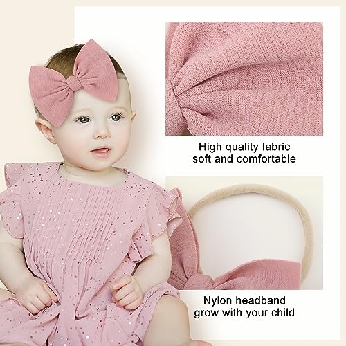 YanJie Baby Girls Headbands 10PCS 45 Inch Bow Hair Accessories