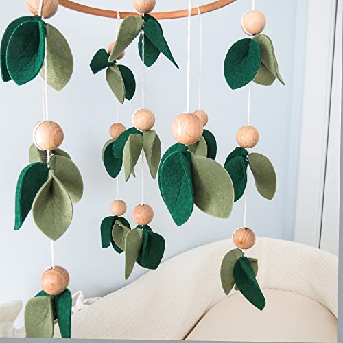 Forest Baby Mobile with Wooden Beads
