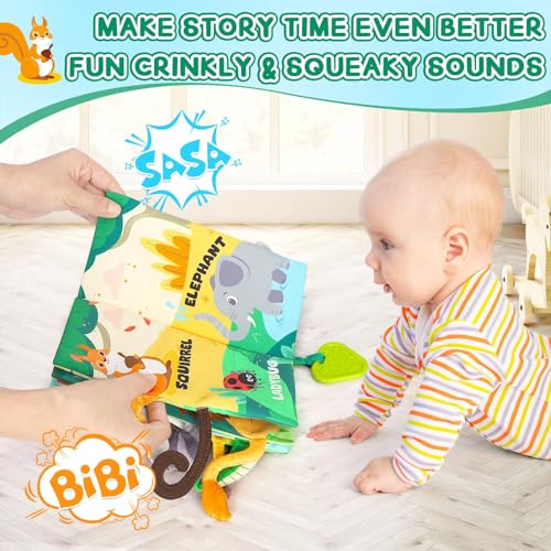 BBWOO Baby Book Toy for 0-6 Months Tummy Time