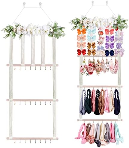 Cherrboll Headbands Holder with Hooks for Baby Hair Accessories